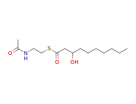 Molecular Structure of 15469-78-0 (3-hydroxydecanoic acid N-acetylcysteamine thioester)