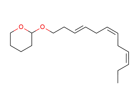 Molecular Structure of 162087-49-2 ((3E,6Z,9Z)-1-(2-tetrahydropyranyloxy)-dodeca-3,6,9-triene)