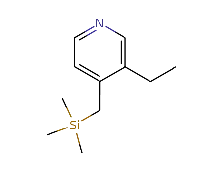 Molecular Structure of 155620-77-2 (Pyridine, 3-ethyl-4-[(trimethylsilyl)methyl]- (9CI))