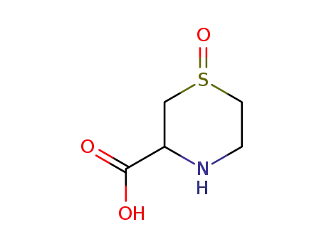 Molecular Structure of 156474-26-9 (3-Thiomorpholinecarboxylicacid,1-oxide(9CI))