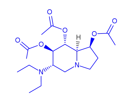1,7,8-Indolizinetriol, 6-(diethylamino)octahydro-, triacetate (ester), 1S-(1.alpha.,6.beta.,7.alpha.,8.beta.,8a.beta.)-