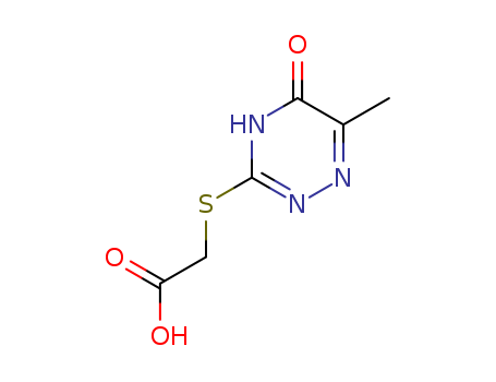 [(5-hydroxy-6-methyl-1,2,4-triazin-3-yl)thio]acetic acid