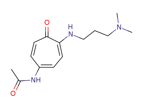 N-(4-{[3-(ジメチルアミノ)プロピル]アミノ}-5-オキソシクロヘプタ-1,3,6-トリエン-1-イル)アセトアミド