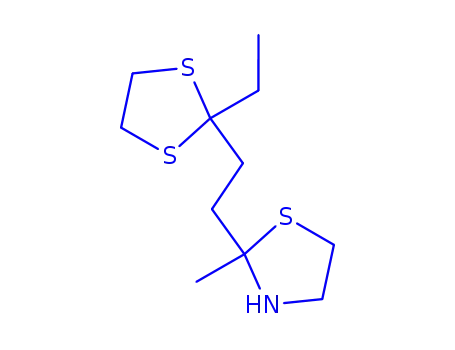 2-(2-(2-Ethyl-1,3-dithiolan-2-yl)ethyl)-2-methylthiazolidine