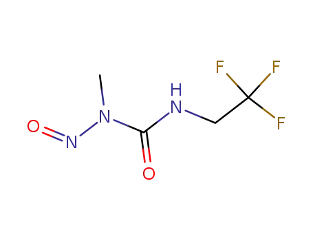 Molecular Structure of 1547-90-6 (1-methyl-1-nitroso-3-(2,2,2-trifluoroethyl)urea)