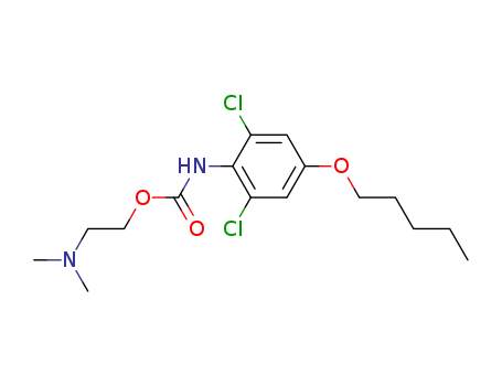 Carbanilic acid,2,6-dichloro-4-(pentyloxy)-, 2-(dimethylamino)ethyl ester (8CI)