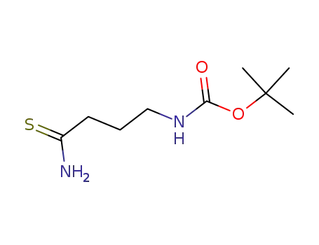 Molecular Structure of 156642-19-2 (Carbamic acid, (4-amino-4-thioxobutyl)-, 1,1-dimethylethyl ester (9CI))