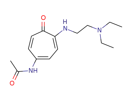 N-[4-[[2-(Diethylamino)ethyl]amino]-5-oxo-1,3,6-cycloheptatrien-1-yl]acetamide