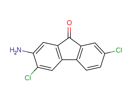 Molecular Structure of 1785-33-7 (2-amino-3,7-dichloro-9H-fluoren-9-one)