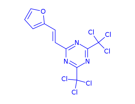 2-(2-(Furan-2-yl)vinyl)-4,6-bis-(trichloromethyl)-s-triazine
