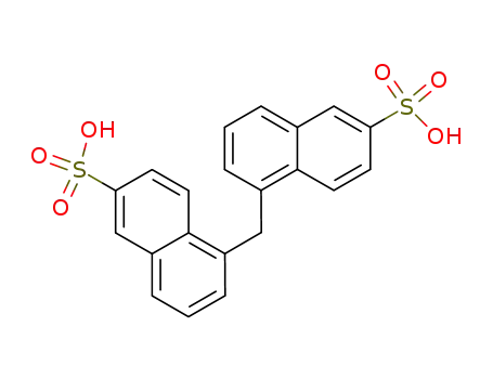 Molecular Structure of 76996-62-8 (5,5'-methylenebis-2-naphthalensulfonic acid)