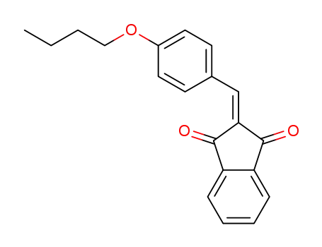 Molecular Structure of 178697-89-7 (2-(4-butoxybenzylidene)-1H-indene-1,3(2H)-dione)