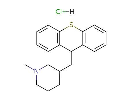 Piperidine,1-methyl-3-(9H-thioxanthen-9-ylmethyl)-, hydrochloride (1:1)