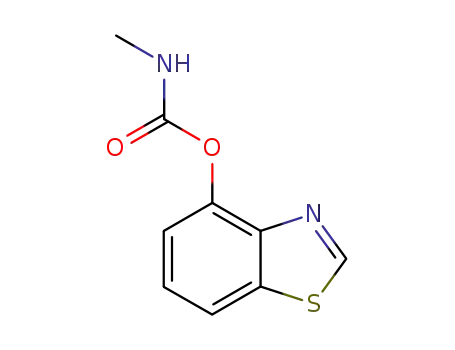Molecular Structure of 17767-71-4 (Carbamic acid, methyl-, 4-benzothiazolyl ester (8CI))