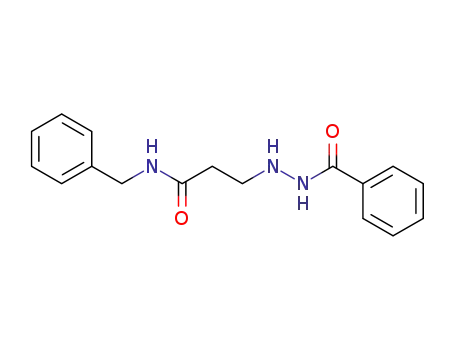 Molecular Structure of 15563-23-2 (3-(2-benzoylhydrazinyl)-N-benzylpropanamide)