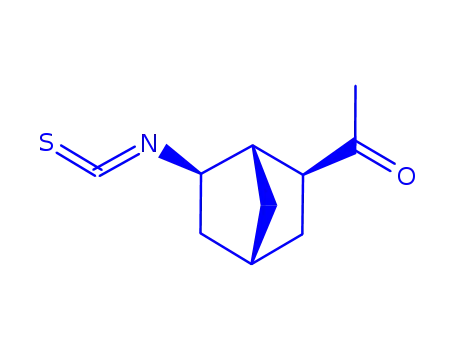 Molecular Structure of 155418-08-9 (Ethanone,1-[(1R,2S,4S,6S)-6-isothiocyanatobicyclo[2.2.1]hept-2-yl]-, rel-)