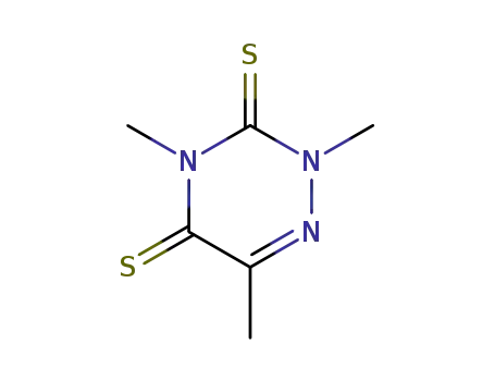 Molecular Structure of 1566-31-0 (2,4,6-trimethyl-1,2,4-triazine-3,5-dithione)