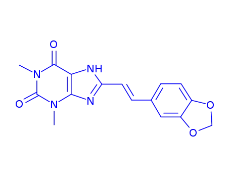 Theophylline, 8-(3,4-(methylenedioxy)styryl)-