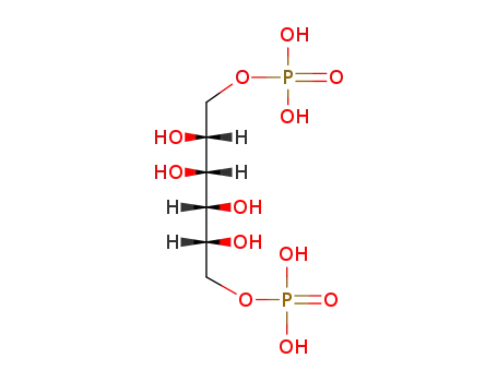 Molecular Structure of 13400-43-6 (mannitol-1,6-bis-phosphate)