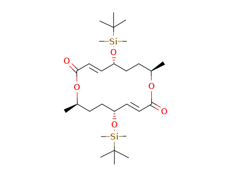 (3E,11E)-(5R,8R,13R,16R)-5,13-Bis-(tert-butyl-dimethyl-silanyloxy)-8,16-dimethyl-1,9-dioxa-cyclohexadeca-3,11-diene-2,10-dione