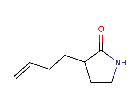 Molecular Structure of 155193-59-2 (3-(3-buten-1-yl)-2-Pyrrolidinone)