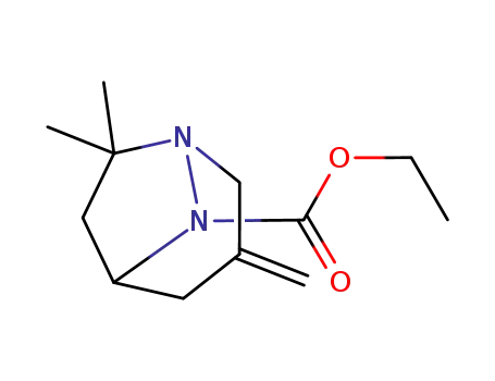 1,8-diaza-7,7-dimethyl-3-methylenebicyclo<3.2.1>octane-8-carboxylic acid ethyl ester