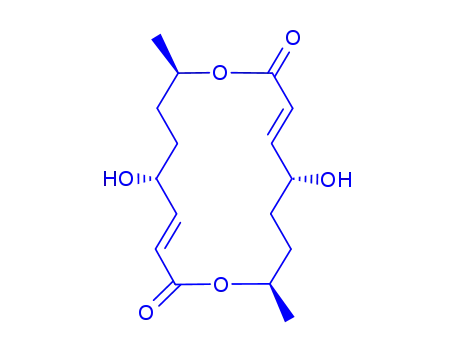 (3Z,11Z)-5,13-dihydroxy-8,16-dimethyl-1,9-dioxacyclohexadeca-3,11-diene-2,10-dione