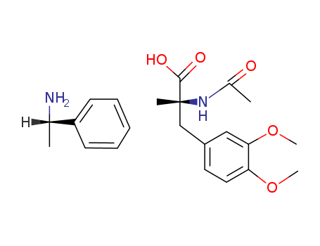 N-Acetyl D-a-Methyl DOPA Dimethyl Ether (+)-a-Methylbenzylamine Salt