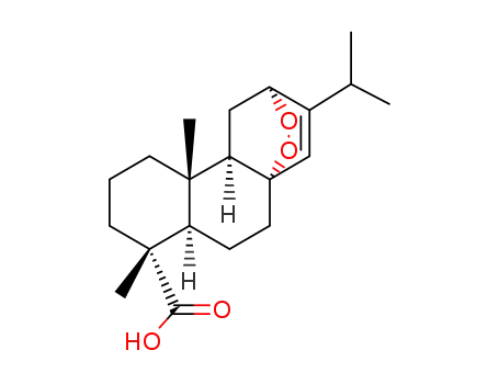 Molecular Structure of 15620-98-1 (4b,8-dimethyl-2-(propan-2-yl)-4,4a,4b,5,6,7,8,8a,9,10-decahydro-3H-3,10a-epidioxyphenanthrene-8-carboxylic acid)