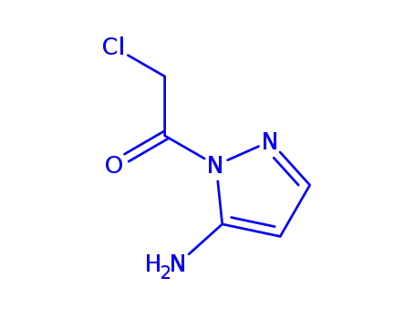 1H- 피라 졸 -5- 아민, 1- (클로로 아세틸)-(9CI)