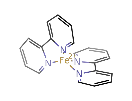 Molecular Structure of 15552-69-9 (bis(2,2'-bipyridine)iron(II))