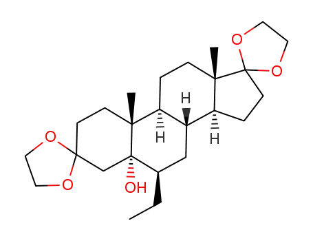 6β-ethyl-3,3:17,17-bis(ethylenedioxy)androstan-5α-ol