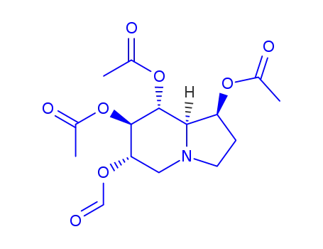 1,6,7,8-Indolizinetetrol, octahydro-, 1,7,8-triacetate 6-formate, 1S-(1.alpha.,6.beta.,7.alpha.,8.beta.,8a.beta.)-