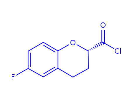2H-1-벤조피란-2-카르보닐 클로라이드, 6-플루오로-3,4-디히드로-, (S)-(9CI)