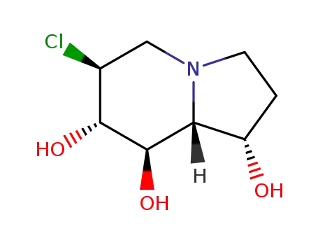 1,7,8-Indolizinetriol, 6-chlorooctahydro-, 1S-(1.alpha.,6.beta.,7.alpha.,8.beta.,8a.beta.)-