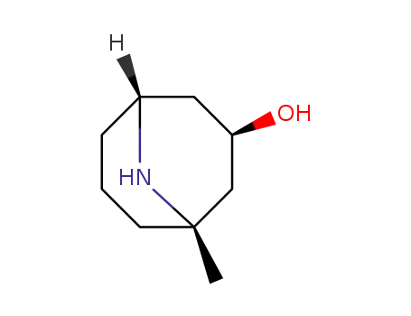 Molecular Structure of 263241-28-7 ((1S,3R,5R)-1-Methyl-9-aza-bicyclo[3.3.1]nonan-3-ol)