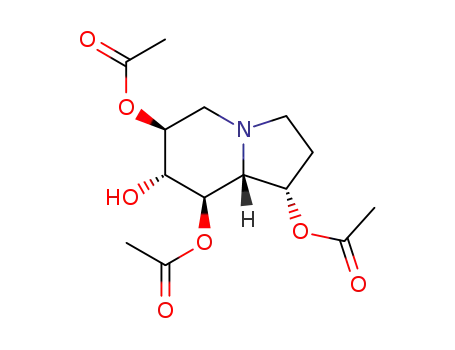 1,6,7,8-Indolizinetetrol, octahydro-, 1,6,8-triacetate, 1S-(1.alpha.,6.beta.,7.alpha.,8.beta.,8a.beta.)-