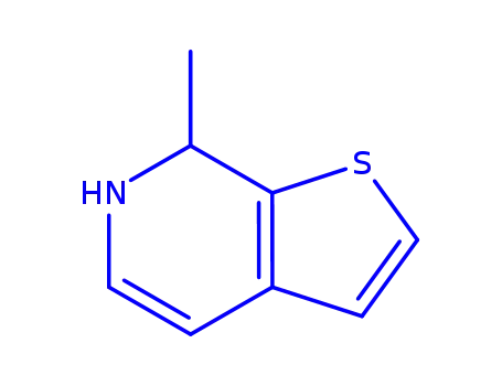 Molecular Structure of 178308-07-1 (Thieno[2,3-c]pyridine, 6,7-dihydro-7-methyl- (9CI))