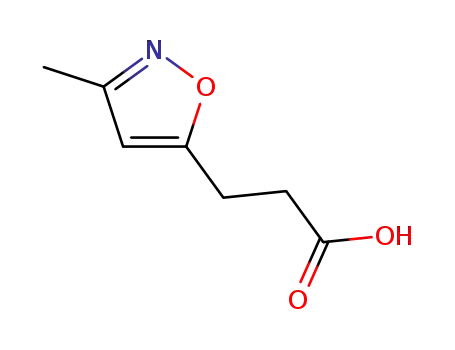 Molecular Structure of 154928-89-9 (5-Isoxazolepropanoicacid,3-methyl-(9CI))