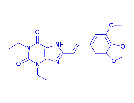 (E)-1,3-Diethyl-8-(3-methoxy-4,5-methylenedioxystyryl)xanthine
