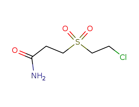 Molecular Structure of 1562-40-9 (3-[(2-CHLOROETHYL)SULFONYL]PROPANAMIDE)