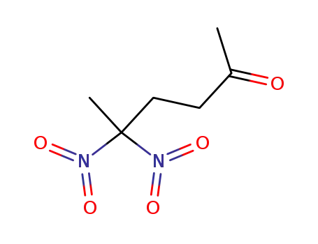 Molecular Structure of 15473-20-8 (5,5-dinitrohexan-2-one)