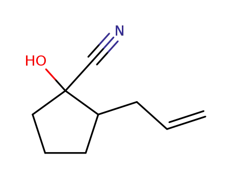 Cyclopentanecarbonitrile, 1-hydroxy-2-(2-propenyl)-, (1R,2R)- (9CI)
