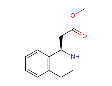 1-Isoquinolineacetic  acid,1,2,3,4-tetrahydro-,methyl  ester,(R)-  (9CI)