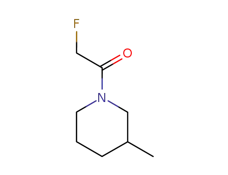 Molecular Structure of 6442-80-4 (3-Pipecoline, 1-(fluoroacetyl)- (7CI,8CI))