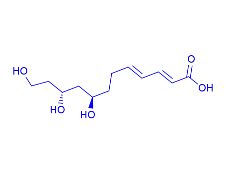 Molecular Structure of 156369-00-5 ((2E,4E)-8,10,12-trihydroxydodeca-2,4-dienoic acid)