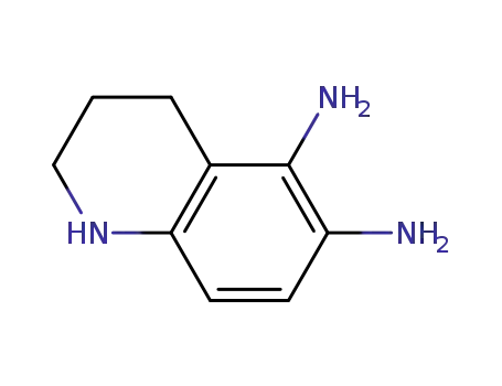 Molecular Structure of 156694-05-2 (5,6-Quinolinediamine,  1,2,3,4-tetrahydro-)