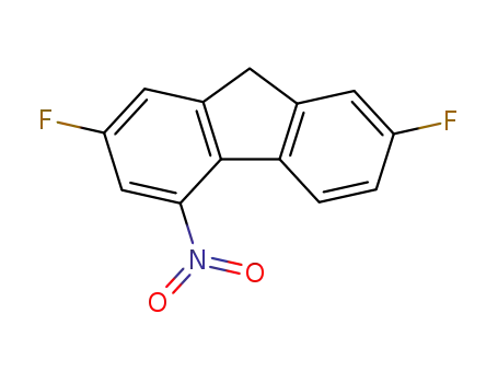 Molecular Structure of 1785-06-4 (2,7-difluoro-4-nitro-9H-fluorene)