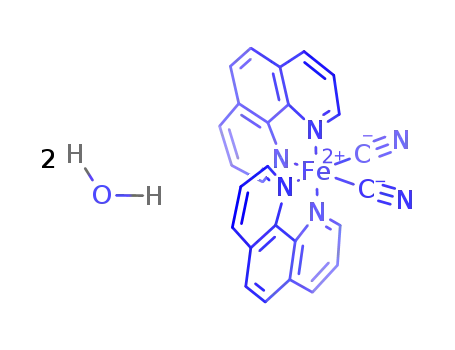 DICYANO-BIS-(1,10-PHENANTHROLINE) IRON(II) DIHYDRATE