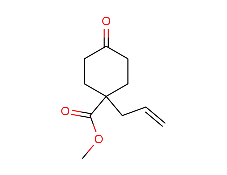 Molecular Structure of 156631-02-6 (Methyl 1-allyl-4-oxocyclohexanecarboxylate)